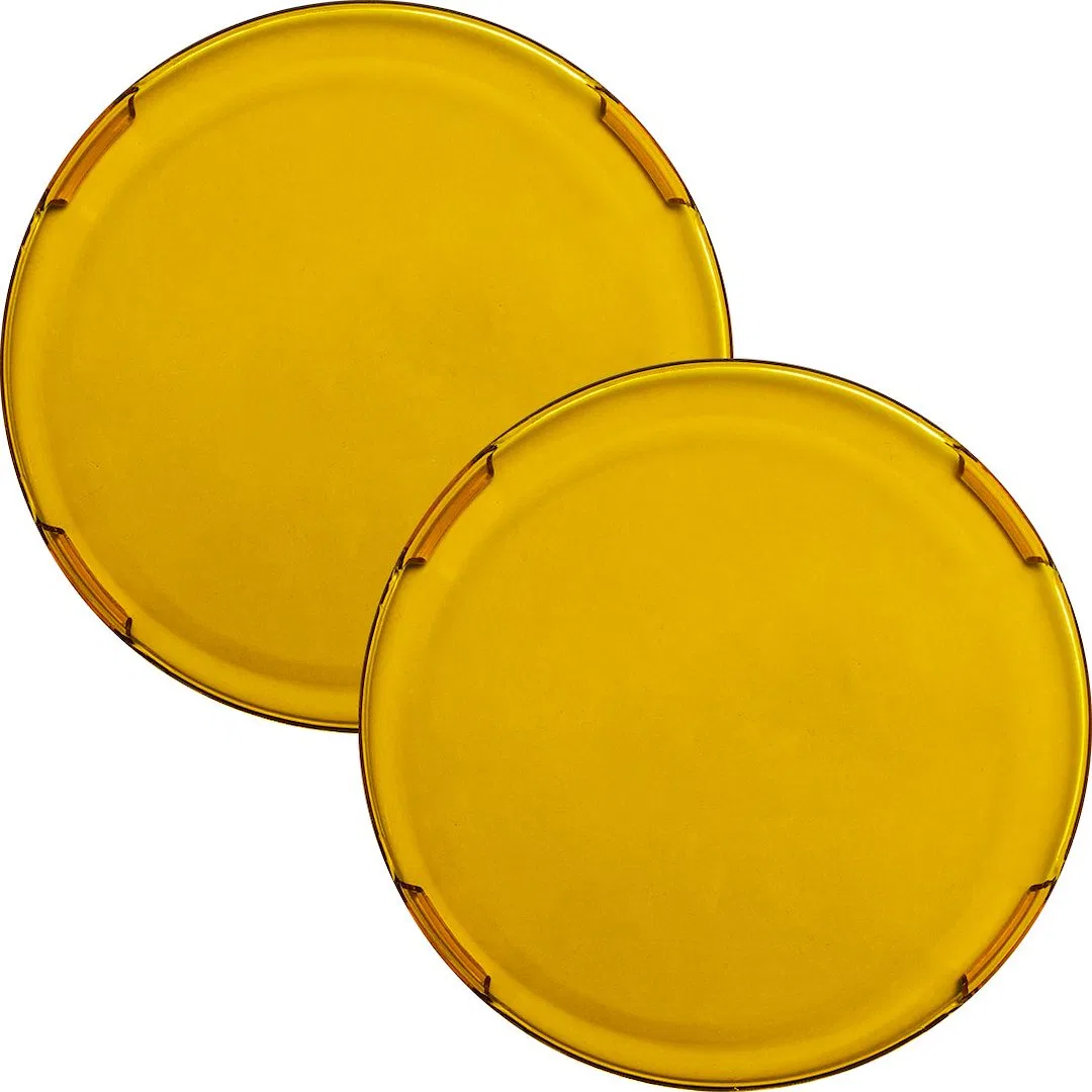 363662 – RIGID IND Driving/ Fog Light Cover, 6 Inch Round Amber With Logo Set Of 2